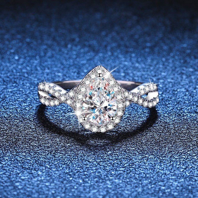 Pangama Jewelry Pangama Teardrop Elegance Moissanite Ring