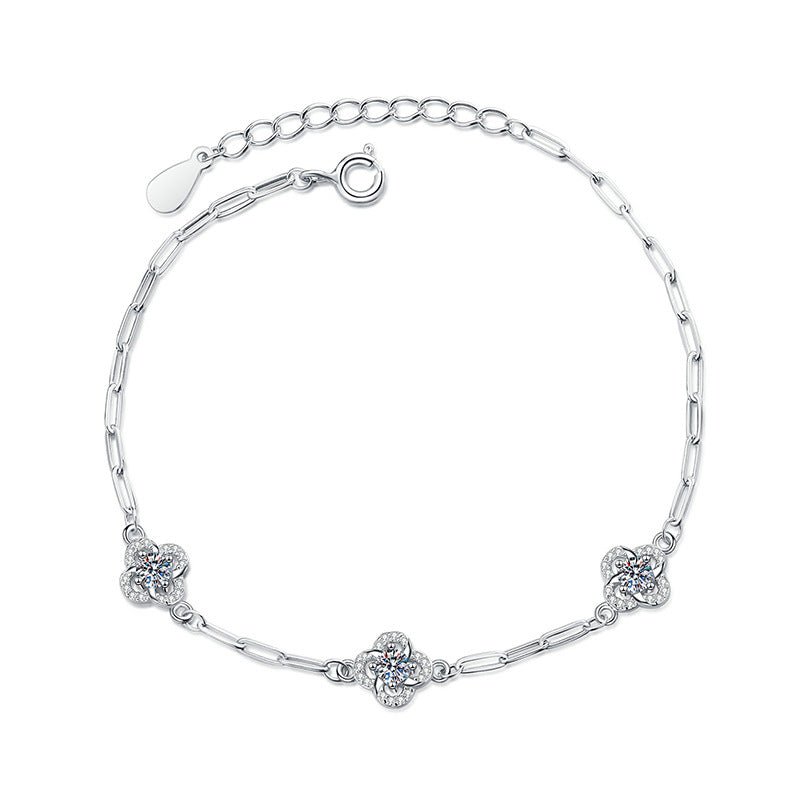 Pangama Jewelry Pangama Triple Bloom Moissanite Bracelet