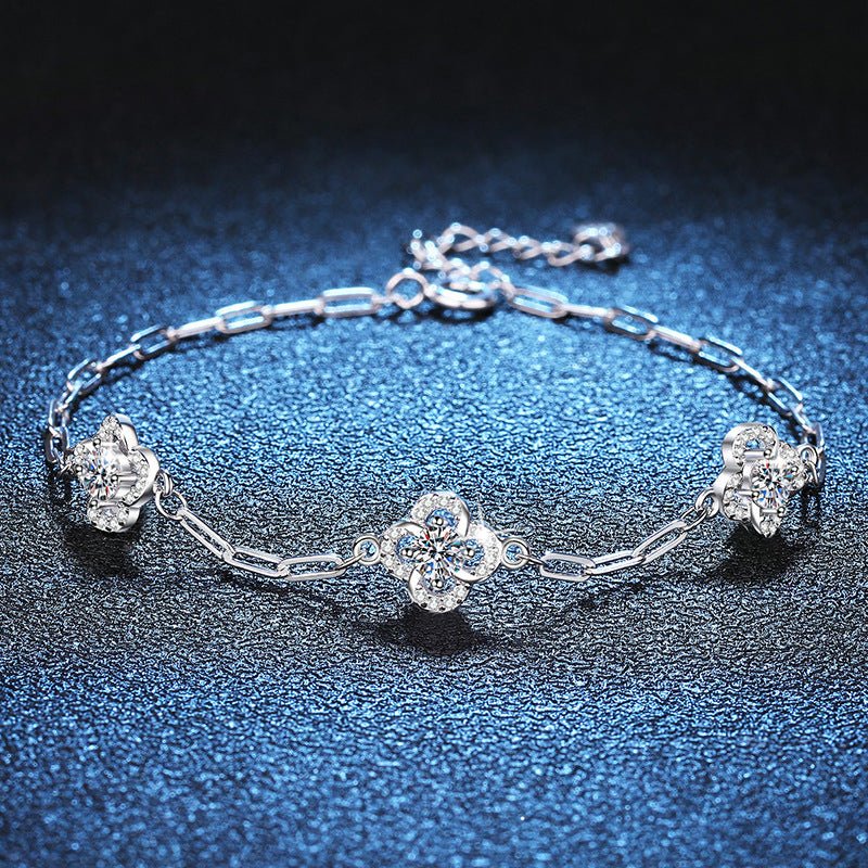 Pangama Jewelry Pangama Triple Bloom Moissanite Bracelet