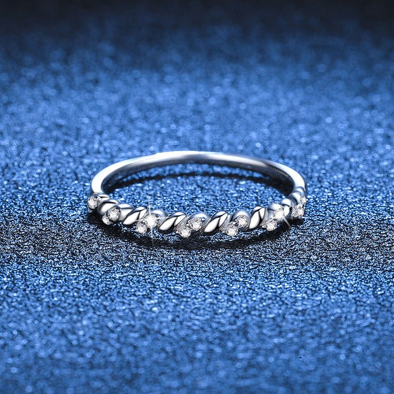 Pangama Jewelry Pangama Twisted Elegance Moissanite Band