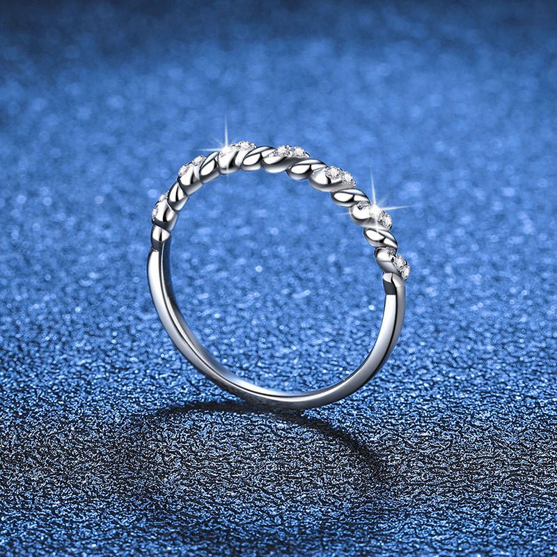 Pangama Jewelry Pangama Twisted Elegance Moissanite Band
