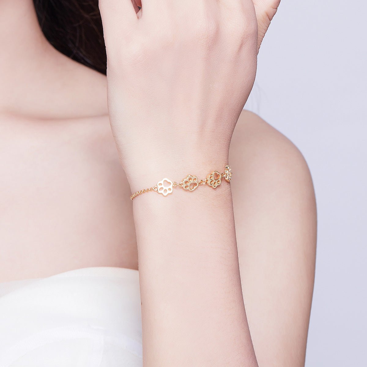 Pangama Jewelry Paw Print Adjustable Bracelet