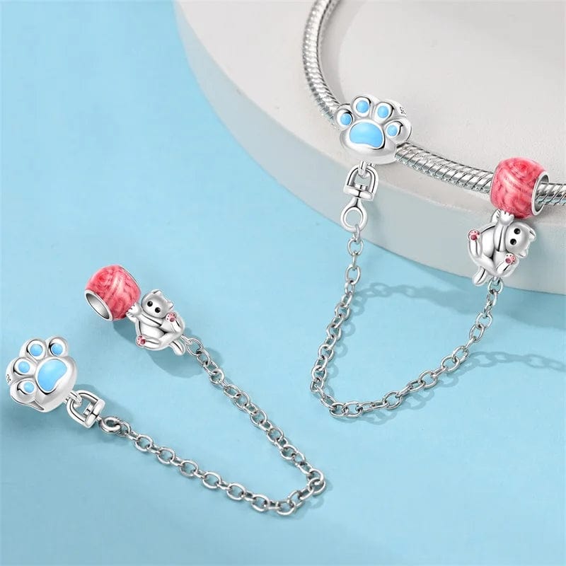 Pangama Jewelry Paw Safety Chain Charm