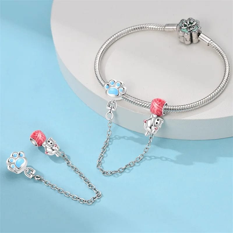 Pangama Jewelry Paw Safety Chain Charm