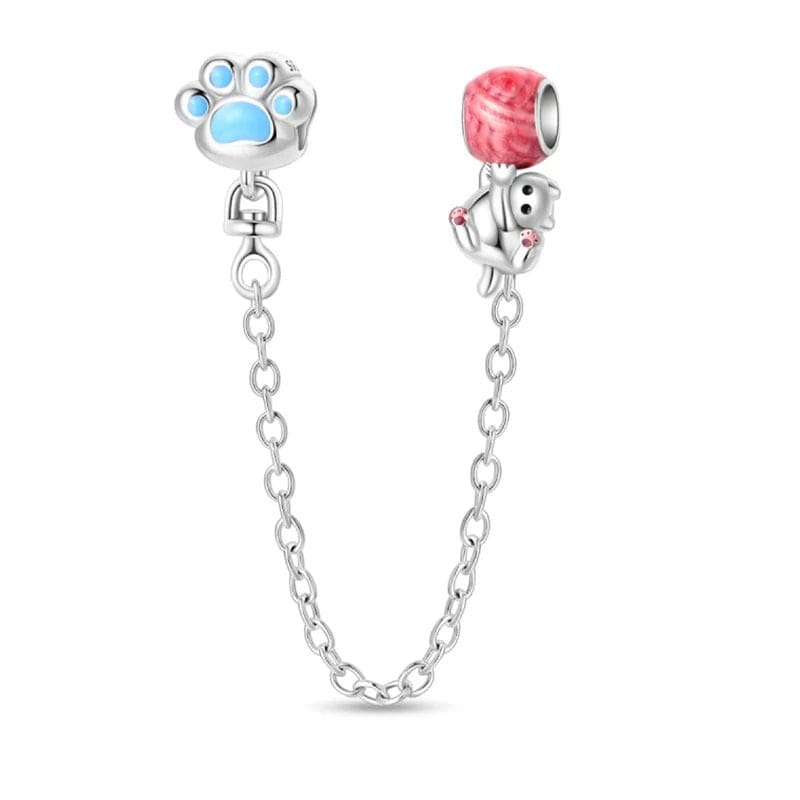 Pangama Jewelry Paw Safety Chain Charm