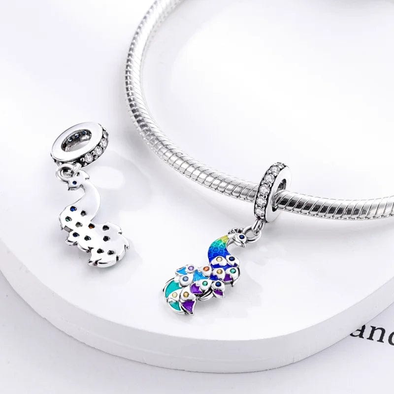 Pangama Jewelry Peacock Dangle Charm