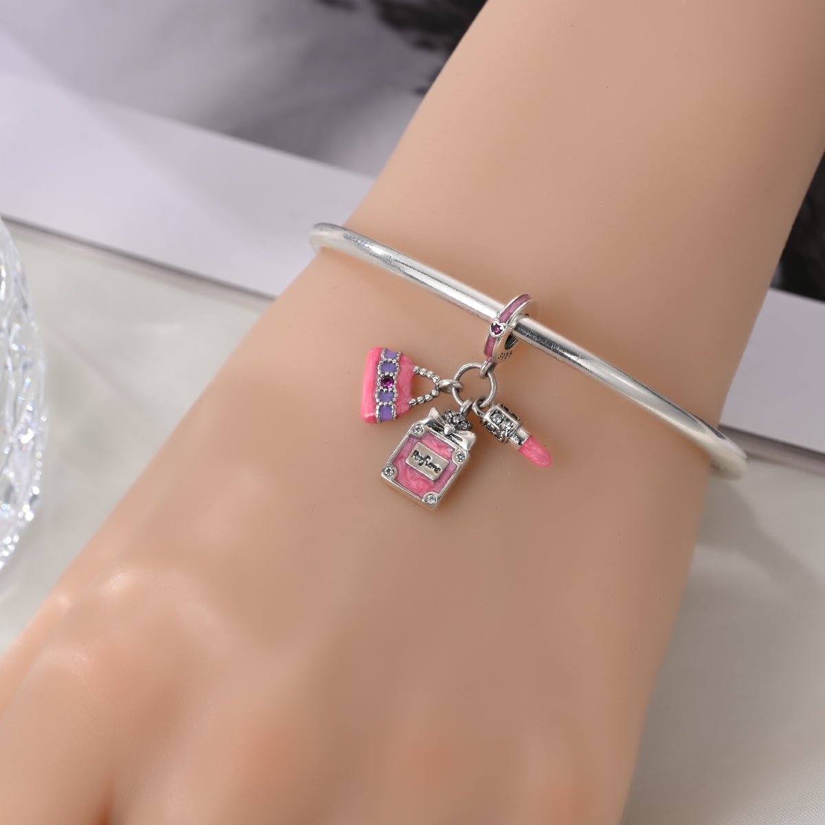 Pangama Jewelry Perfume Bottle, Lipstick, & Handbag Dangle Charm