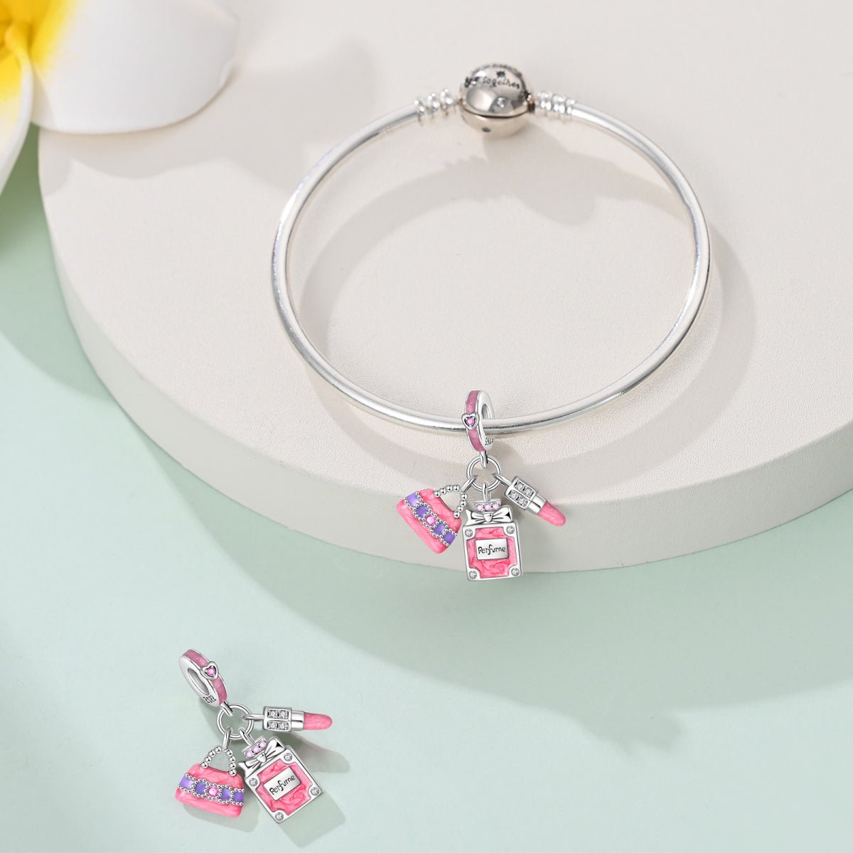 Pangama Jewelry Perfume Bottle, Lipstick, & Handbag Dangle Charm