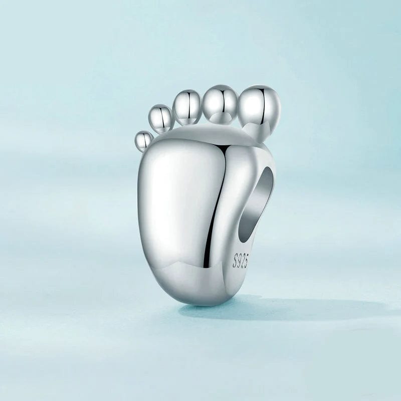 Pangama Jewelry Personalized Baby Footprint Engraved Charm