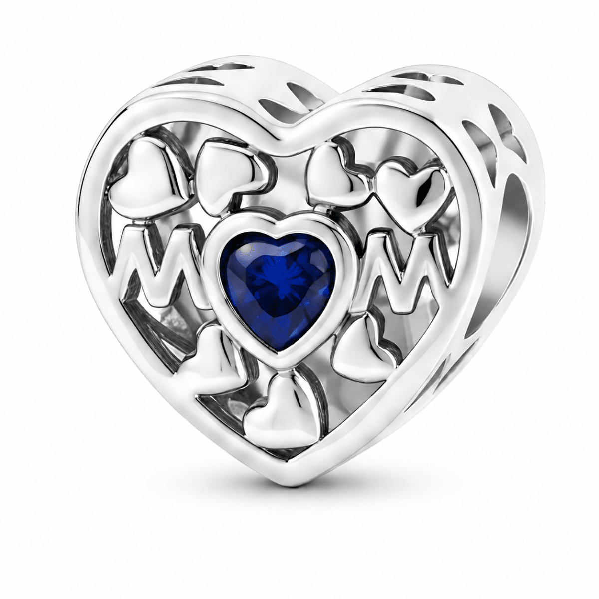 Pangama Jewelry Personalized Mom Heart Photo Charm