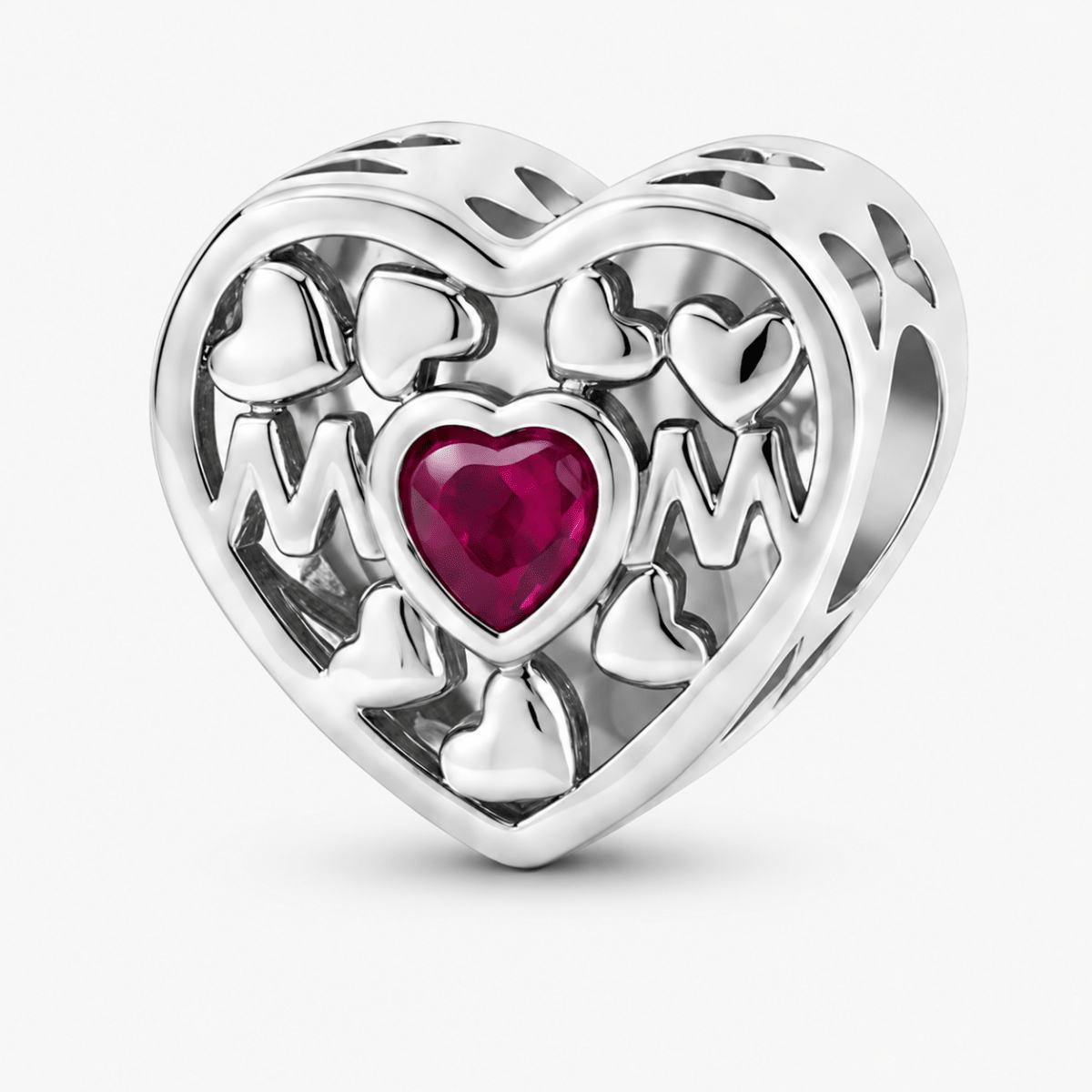 Pangama Jewelry Personalized Mom Heart Photo Charm