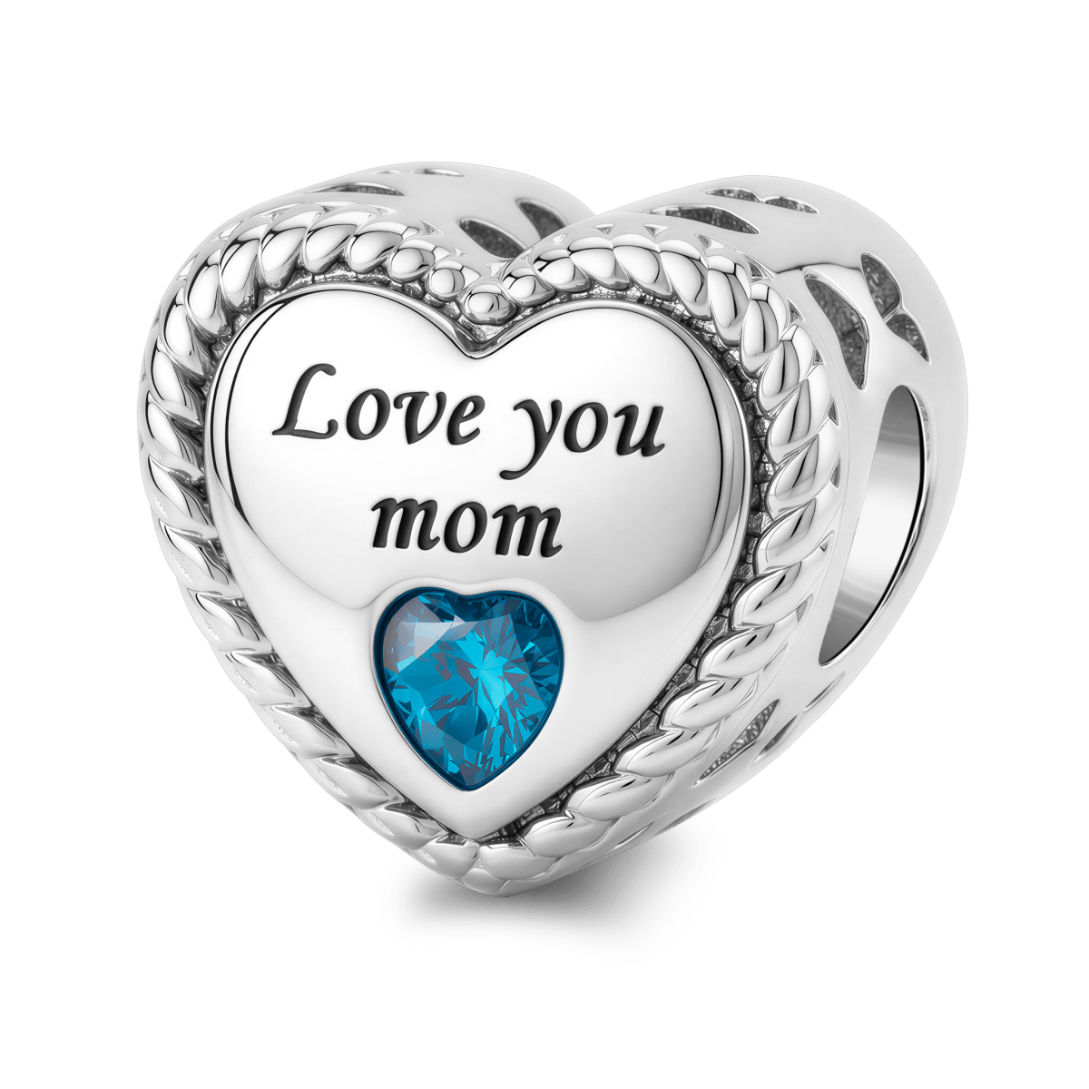 Pangama Jewelry Personalized Photo & Engraved Heart Charm