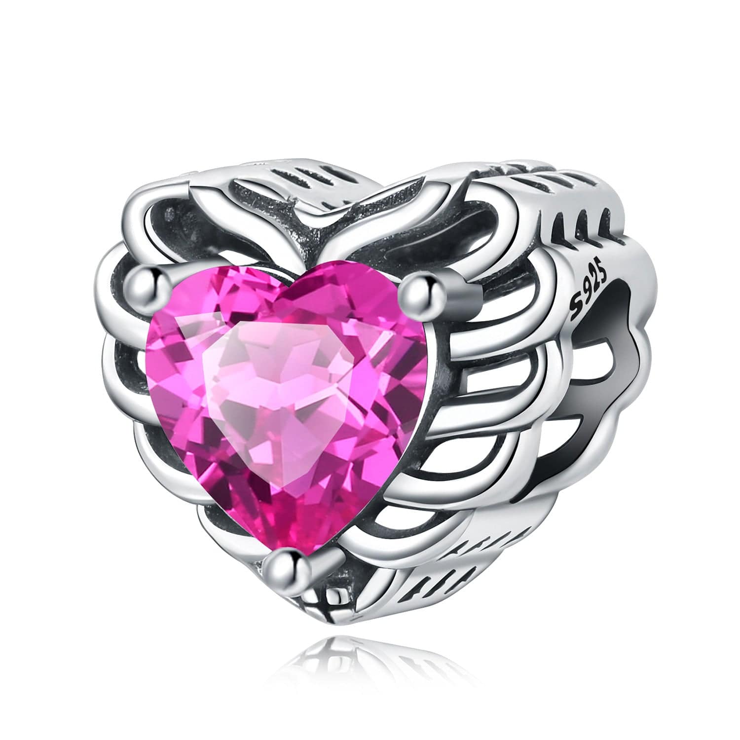 Pangama Jewelry Pink Chest Heart Charm