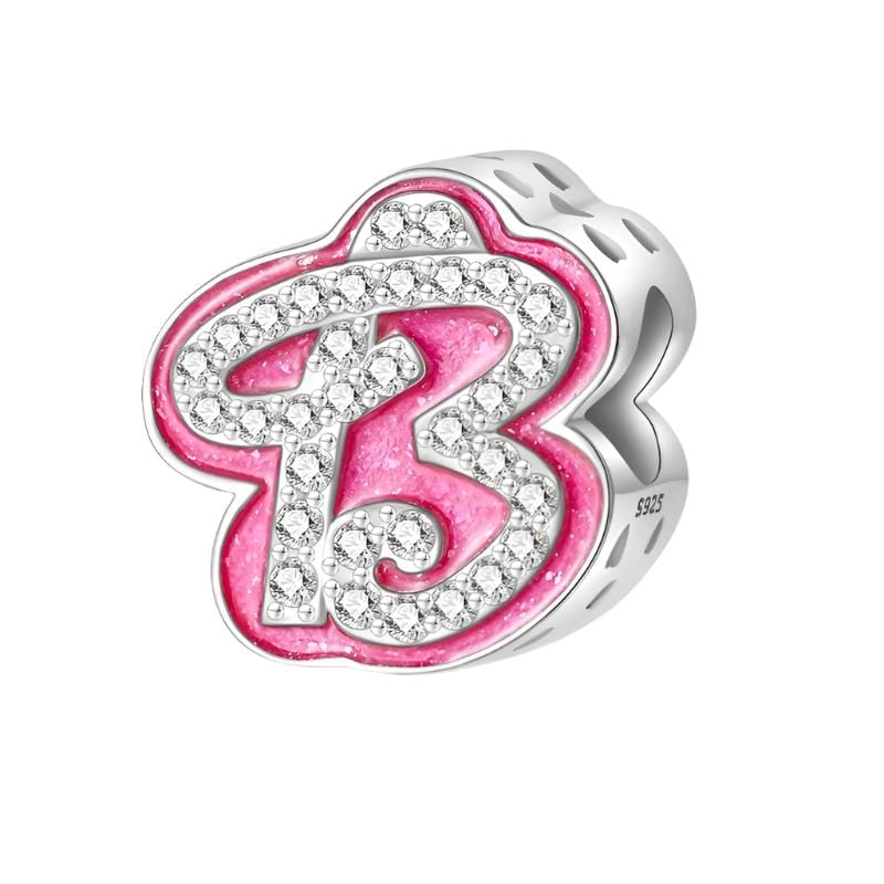 Pangama Jewelry Pink Letter A~Z Alphabet Charm