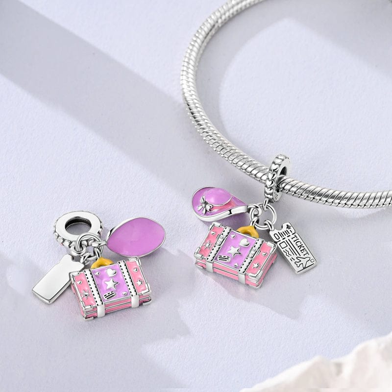 Pangama Jewelry Pink Travel Bag Charm