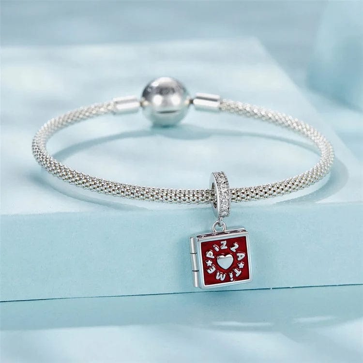 Pangama Jewelry Pizza Time Box Dangle Charm