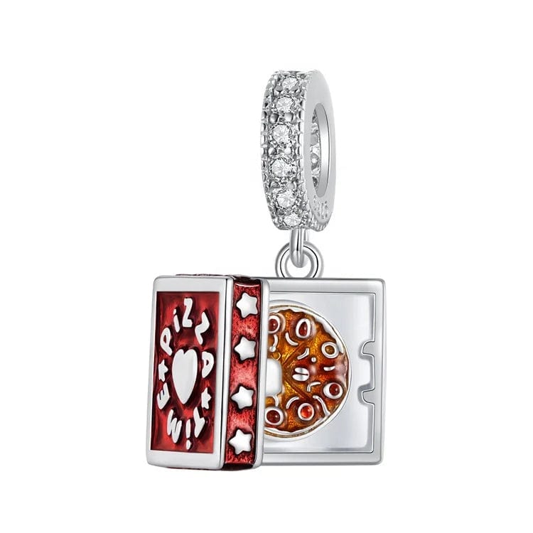 Pangama Jewelry Pizza Time Box Dangle Charm