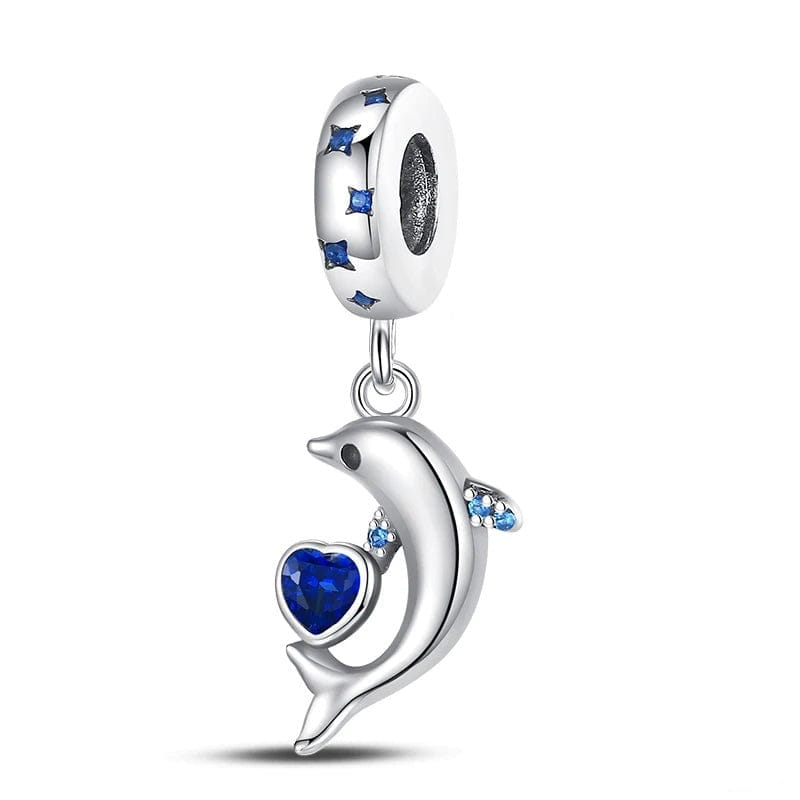 Pangama Jewelry Playing Dolphin Dangle Charm