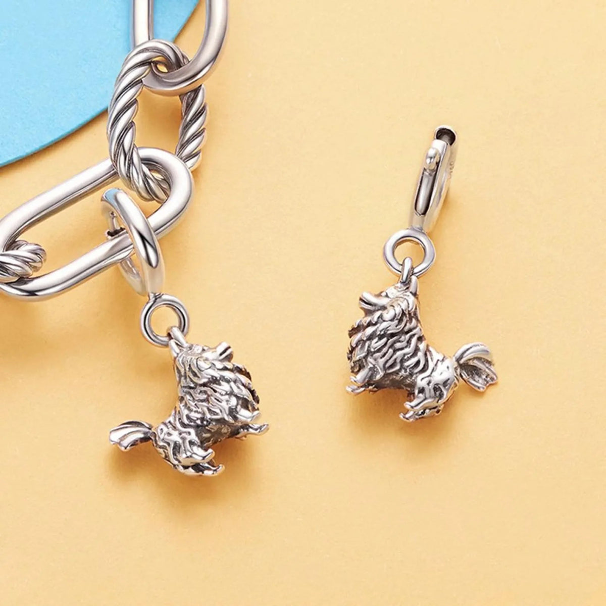 Pangama Jewelry Pomeranian Dog Dangle Charm
