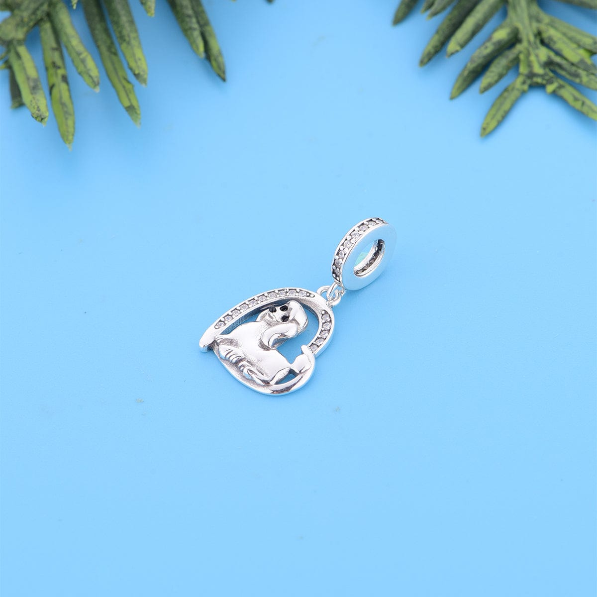 Pangama Jewelry Poodle Puppy Heart Charm