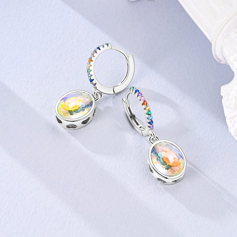 Pangama Jewelry Prismatic Glow Rainbow Drop Earrings