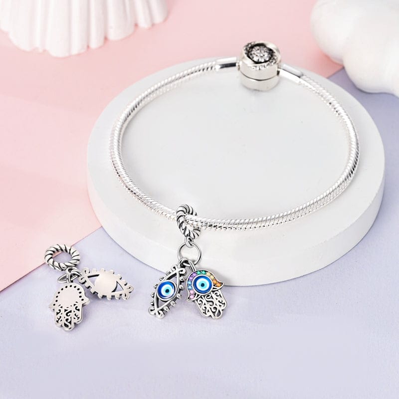 Pangama Jewelry Protective Hamsa & Evil Eye Charm