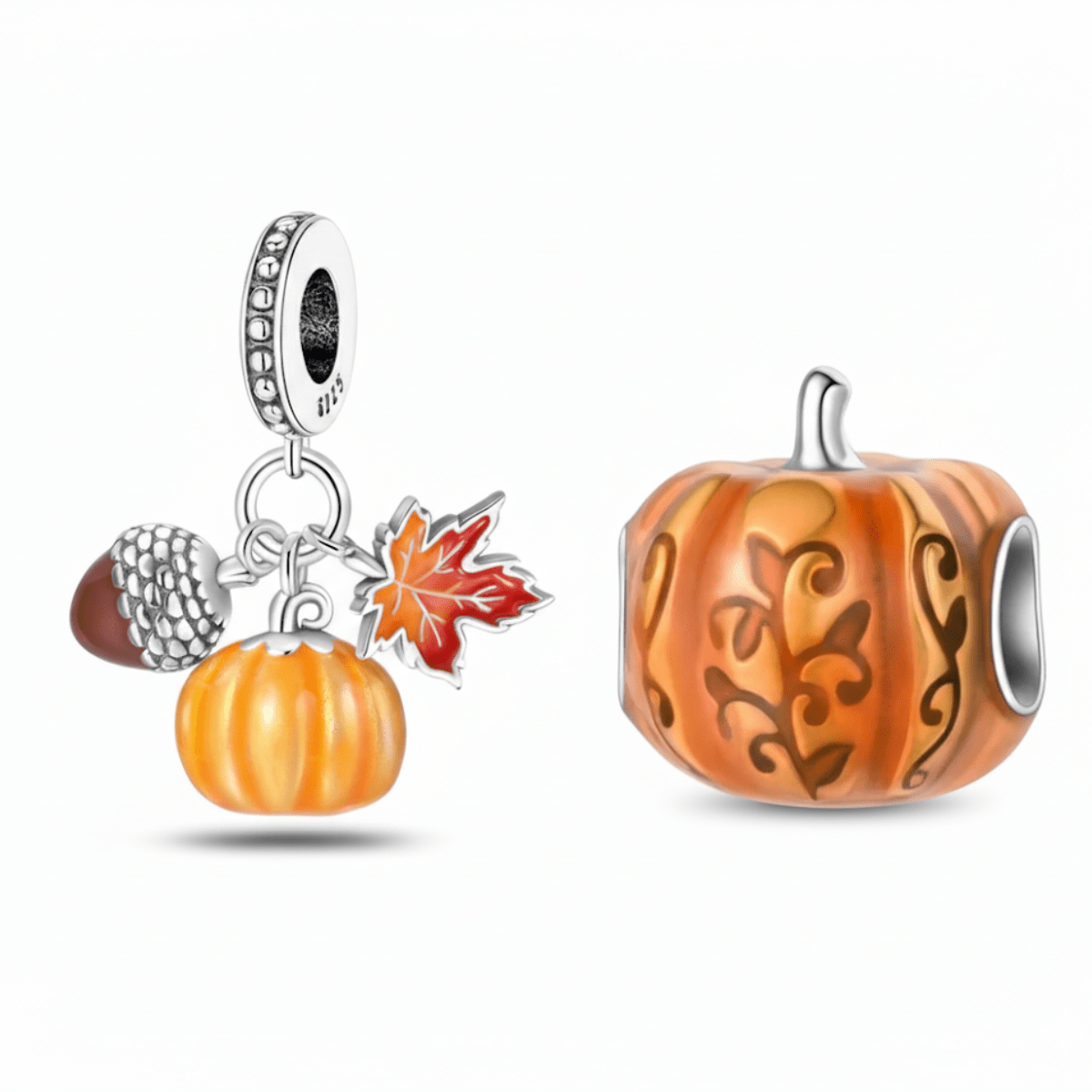 Pangama Jewelry Pumpkin Harvest Charm Duo