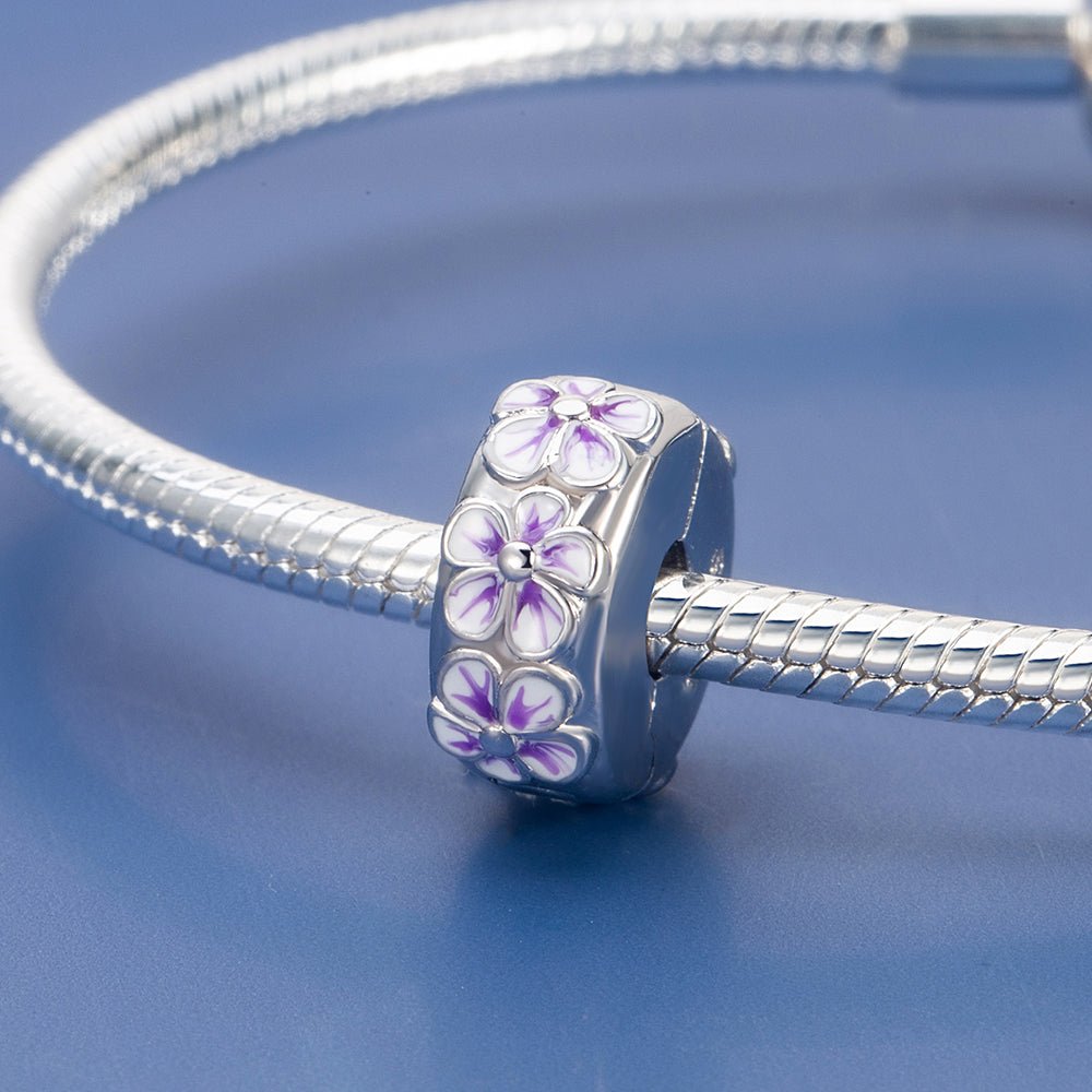 Pangama Jewelry Purple Blossom Clip Charm