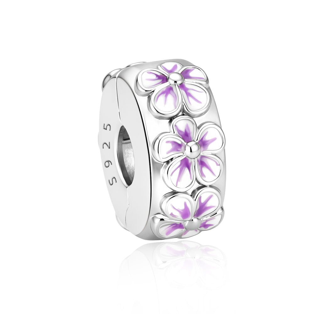 Pangama Jewelry Purple Blossom Clip Charm