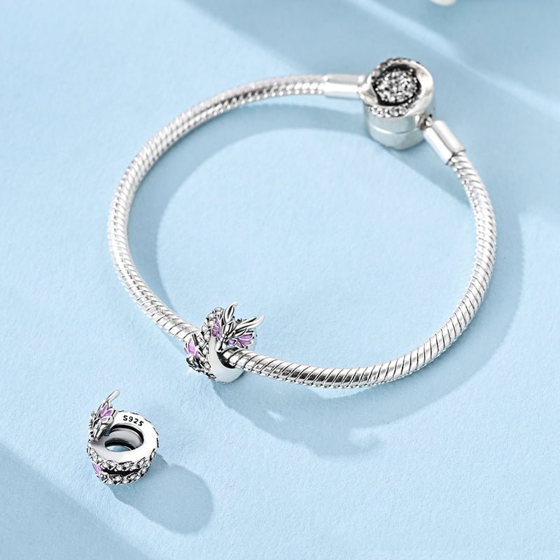 Pangama Jewelry Purple Enchanted Dragon Charm