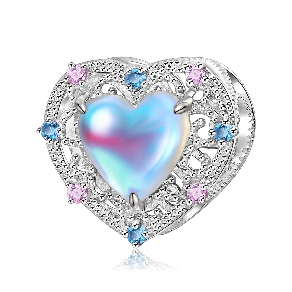 Pangama Jewelry Radiant Heart Filigree Charm