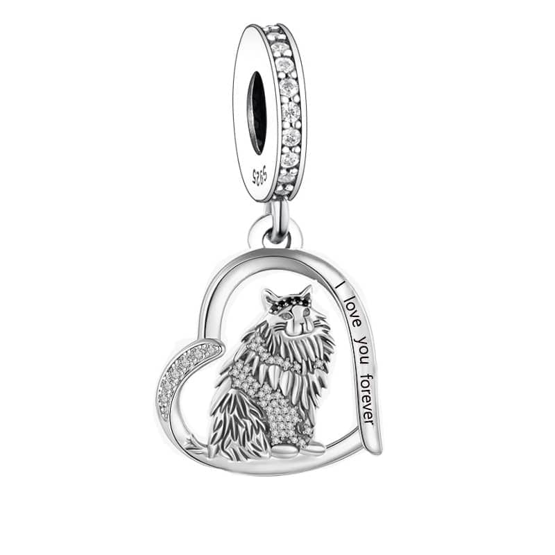 Pangama Jewelry Ragdoll Cat Dangle Charm