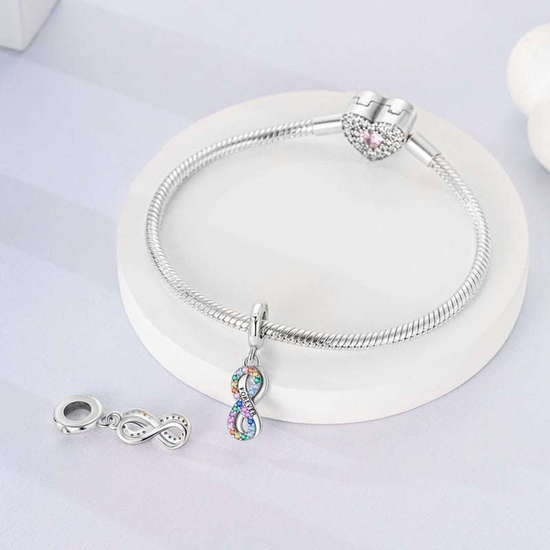 Pangama Jewelry Sparkling Infinity Dangle Charm