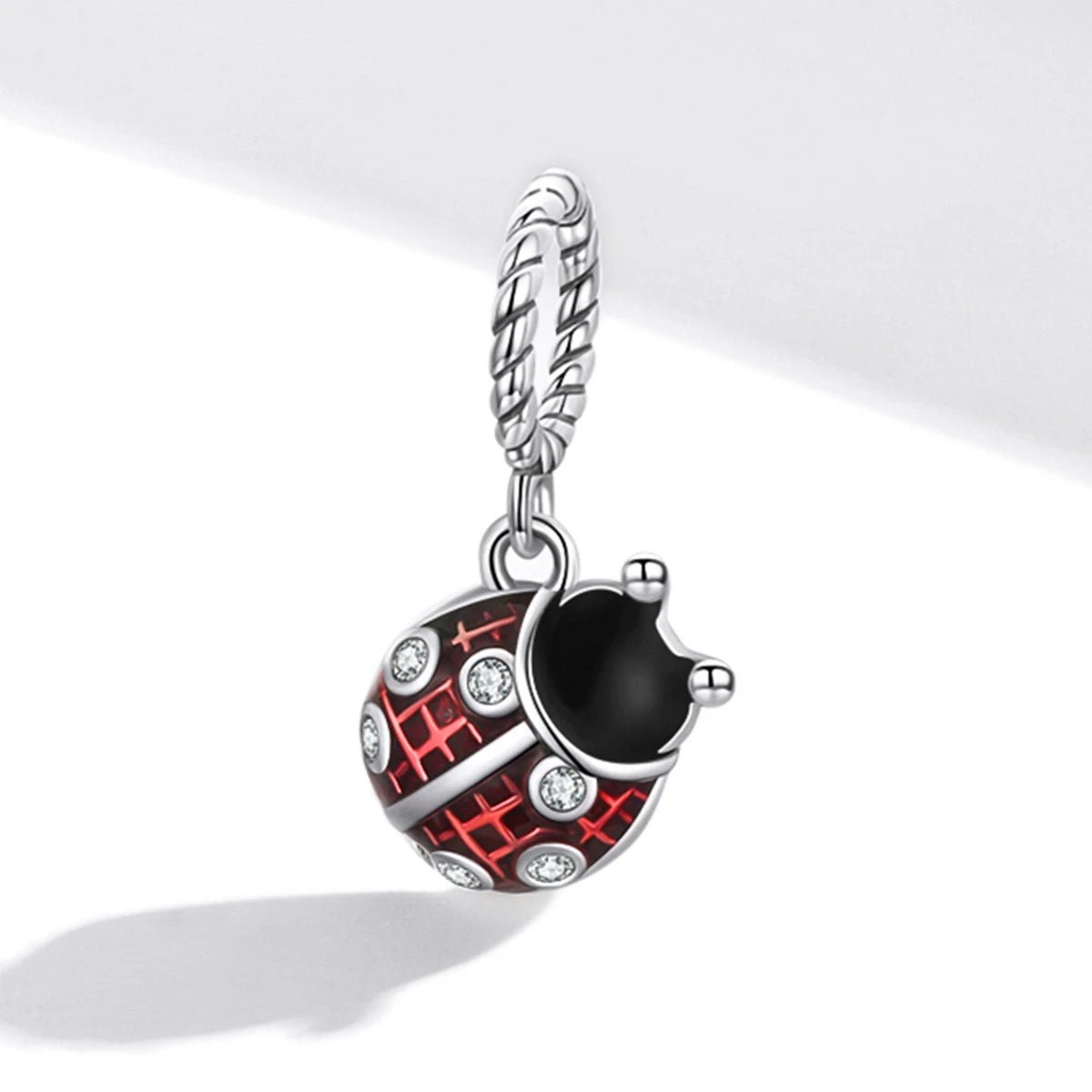 Pangama Jewelry Red Ladybird Dangle Charm
