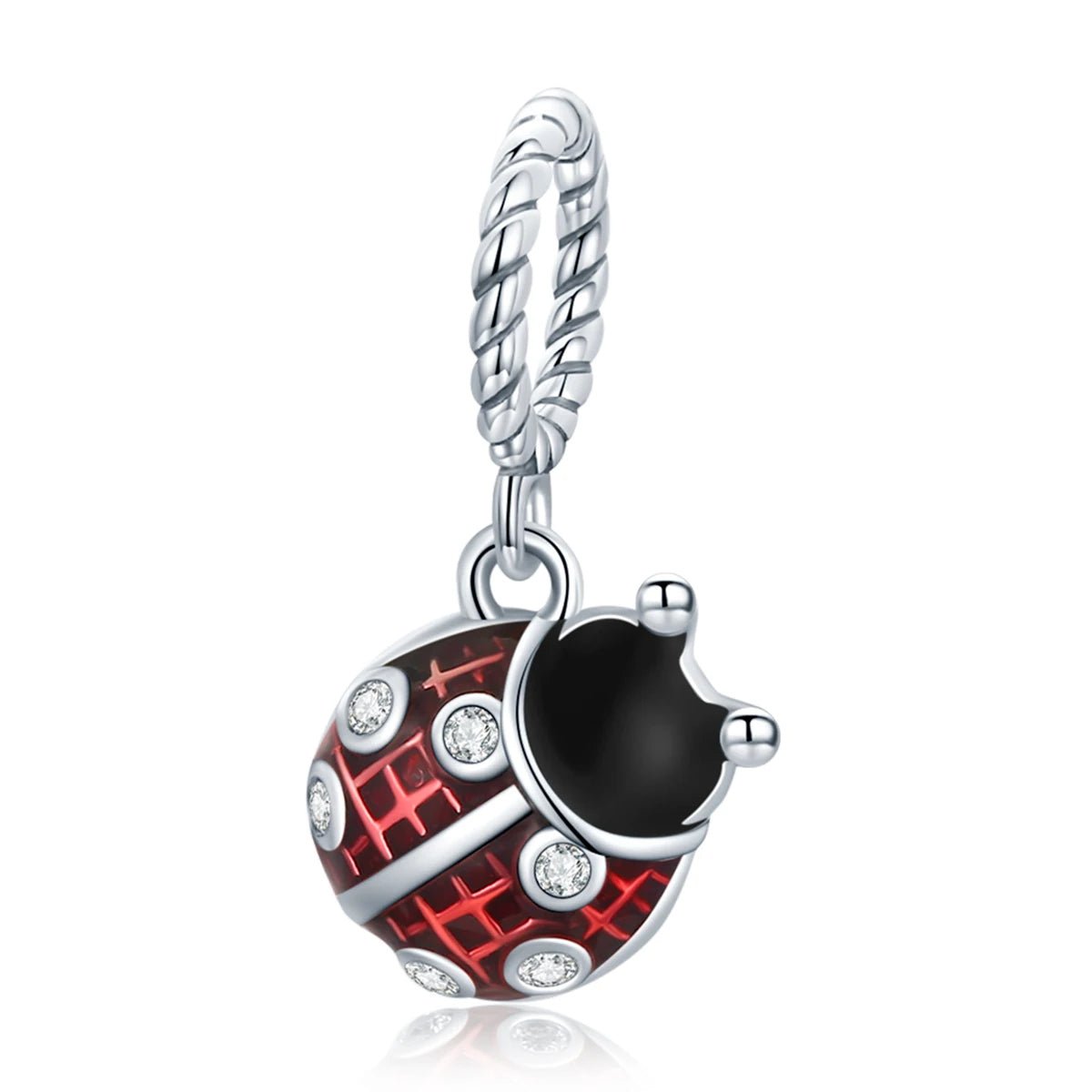 Pangama Jewelry Red Ladybird Dangle Charm
