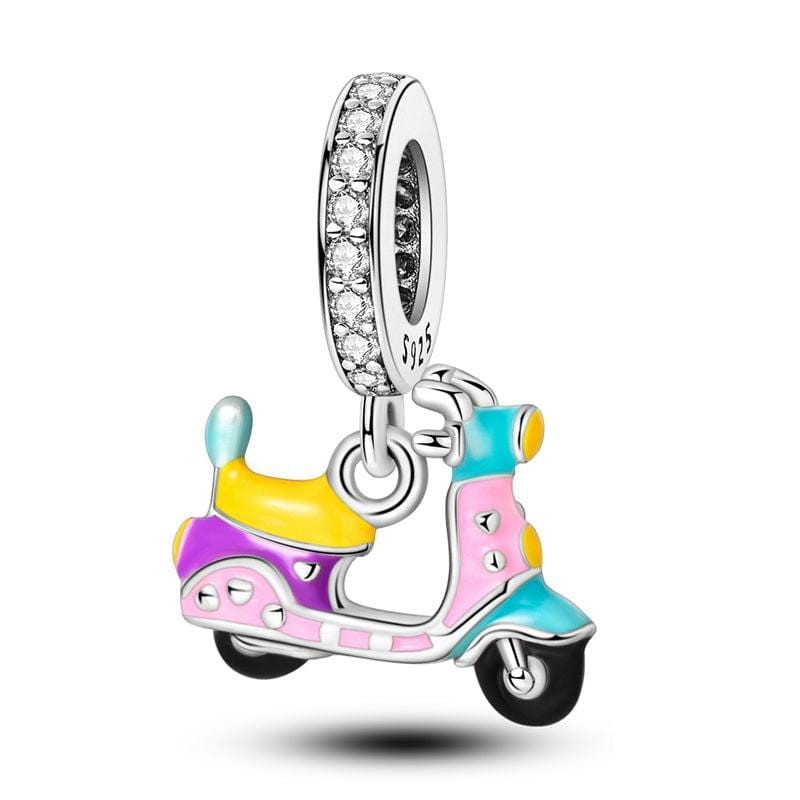 Pangama Jewelry Retro Scooter Adventure Charm
