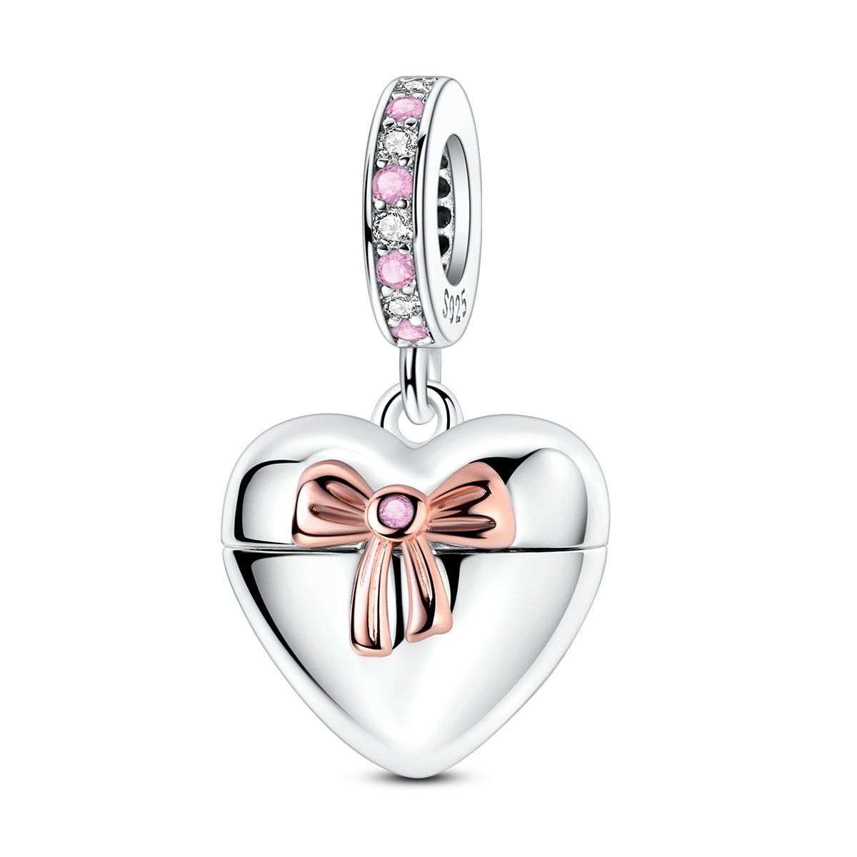 Pangama Jewelry Reveal Your Love Heart Locket Pendant Charm