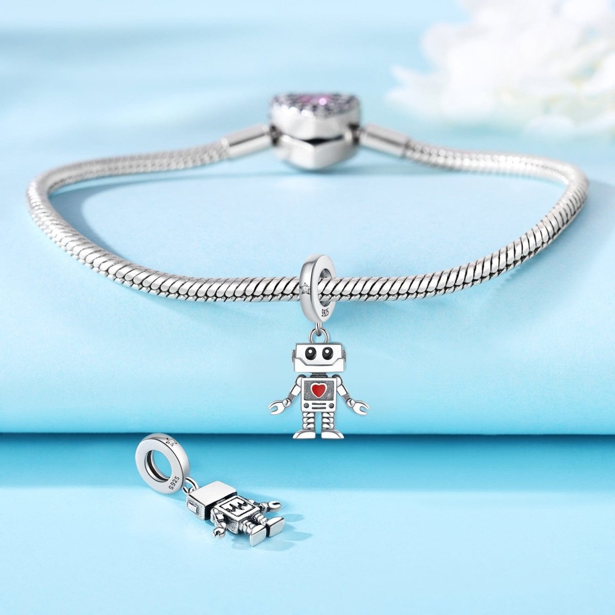 Pangama Jewelry Robot with Heart Charm