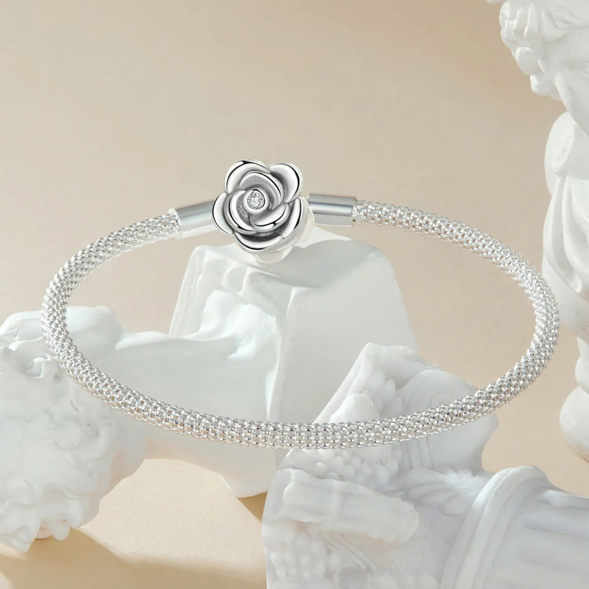 Pangama Jewelry Rose Blossom Charm Bracelet