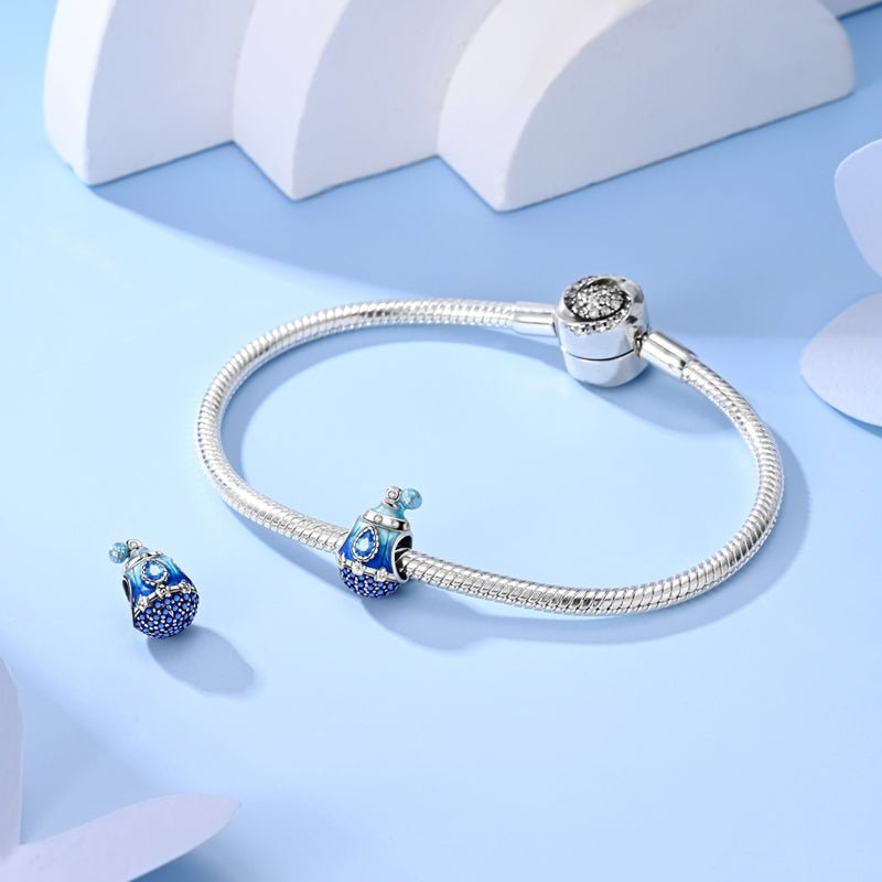 Pangama Jewelry Royal Blue Gem Perfume Bottle Charm