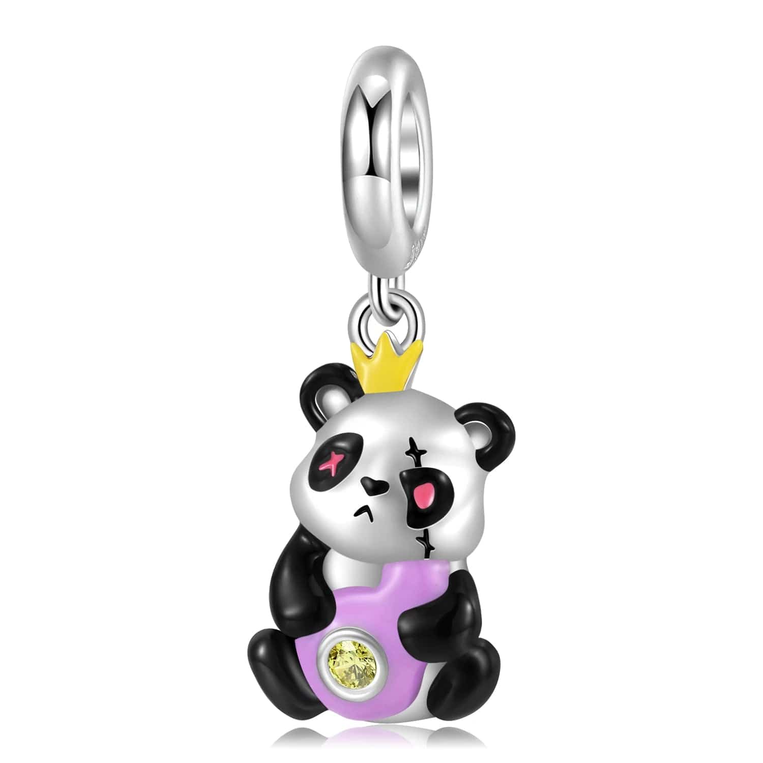 Pangama Jewelry Royal Panda King Dangle Charm