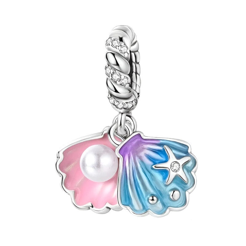 Pangama Jewelry Sea Shell & Pearl Dangle Charm