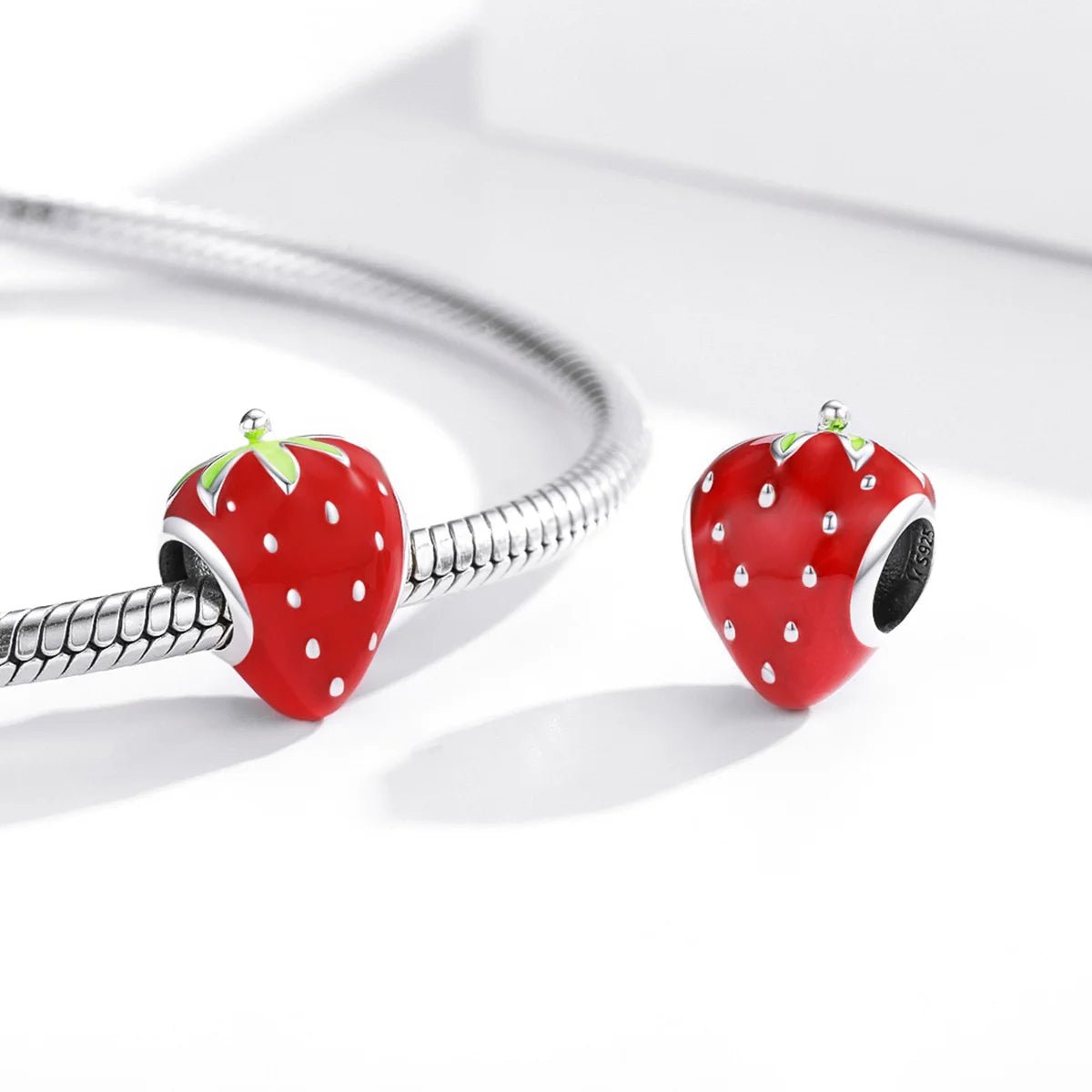 Pangama Jewelry Seeded Strawberry Fruit Charm