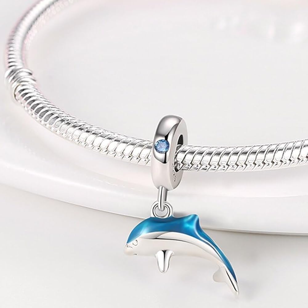 Pangama Jewelry Shimmering Dolphin Dangle Charm