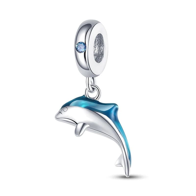 Pangama Jewelry Shimmering Dolphin Dangle Charm