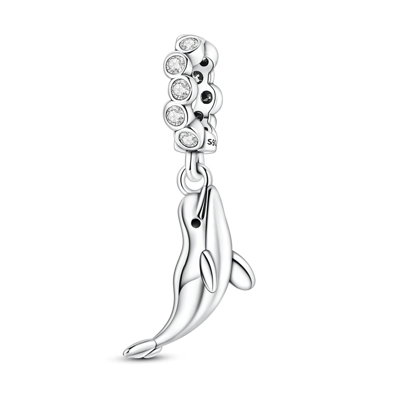 Pangama Jewelry Silver Dolphin Dangle Charm