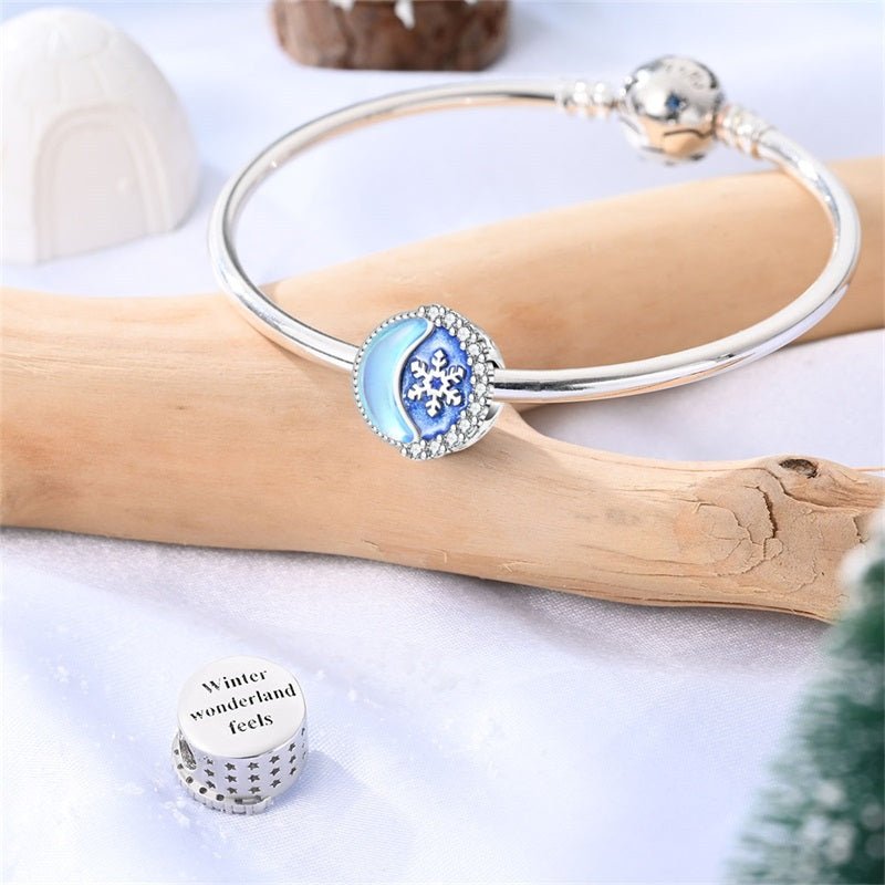 Pangama Jewelry Snowflake & Crescent Moon Winter Charm