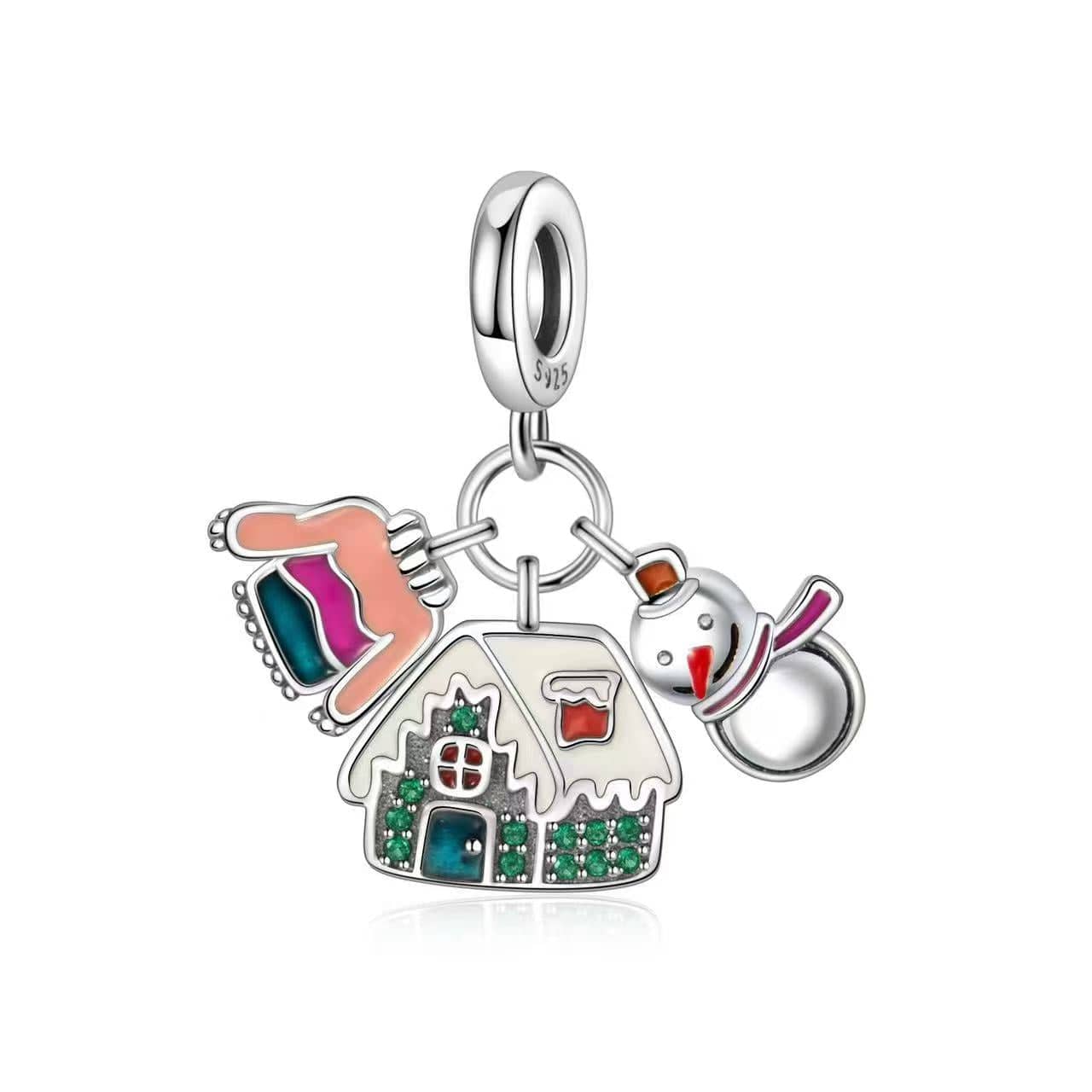 Pangama Jewelry Snowman & Festive Sweater Charm