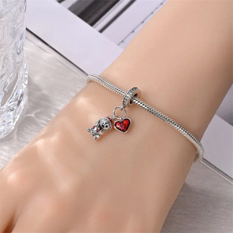 Pangama Jewelry Snowman with Red Heart Charm