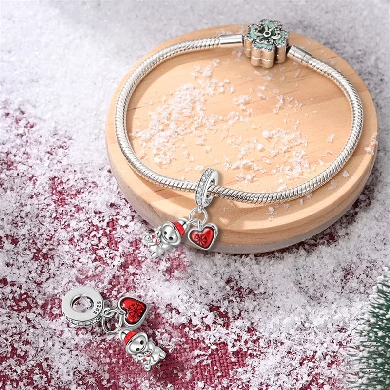Pangama Jewelry Snowman with Red Heart Charm
